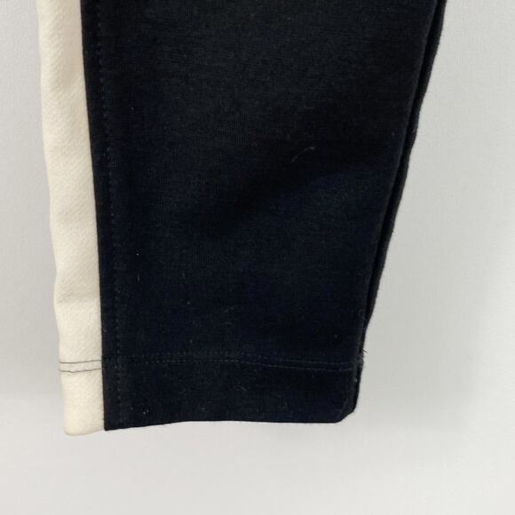 BCBGeneration Black with Ivory Stripe High Waisted Leggings Pants - Picture 6 of 14